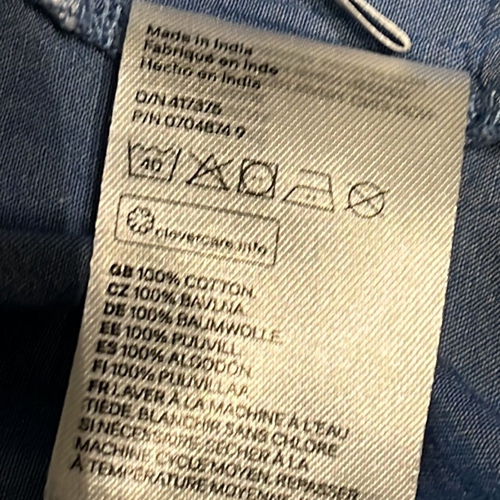 H&M Chambray Crop Top, size 11-12 - Picture 5 of 5
